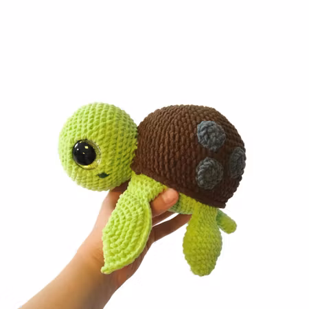 Amigurumi kit Sköldpadda Turtellini • Virkset gosedjur • DIY-kit • Crochetbykim