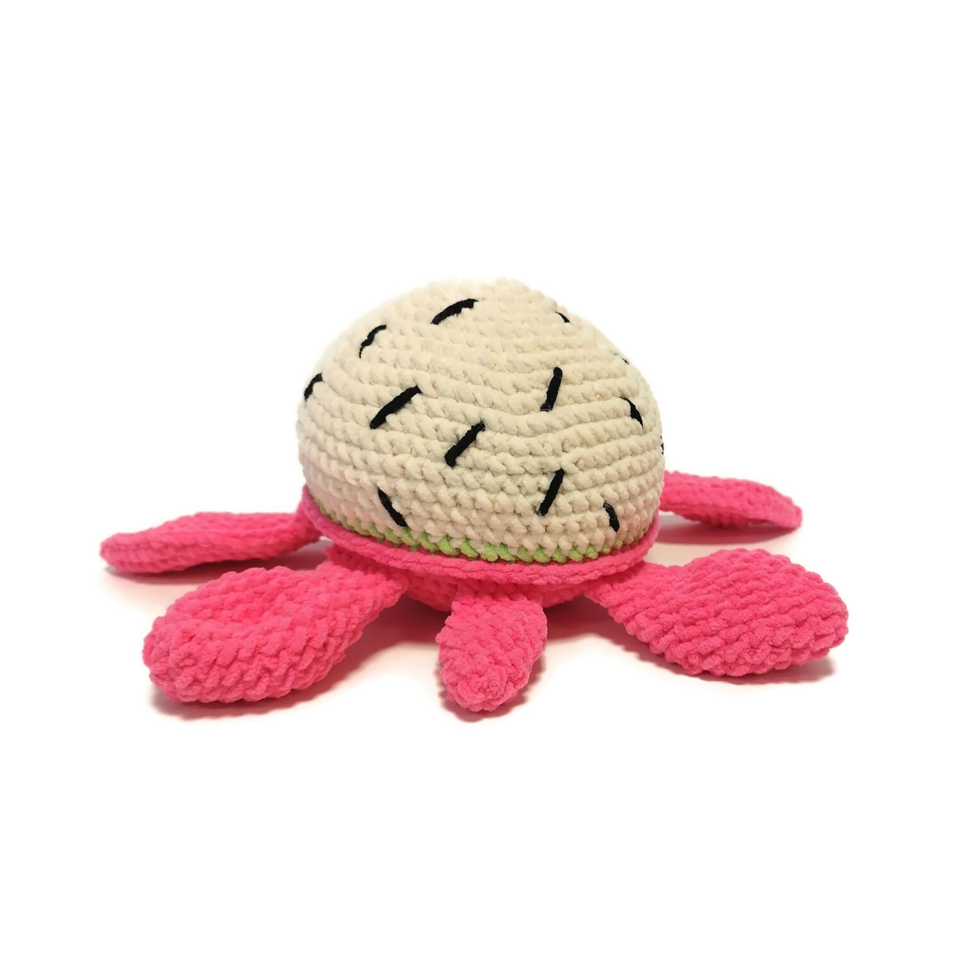 DIY kit Sköldpadda Turtellini Drakfrukt • Virkset gosedjur • DIY-kit • Crochetbykim