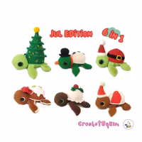 VIRKMÖNSTER Turtellini Julsköldpadda • 6 i 1 • amigurumi virkbeskrivning • crochetbykim • PDF