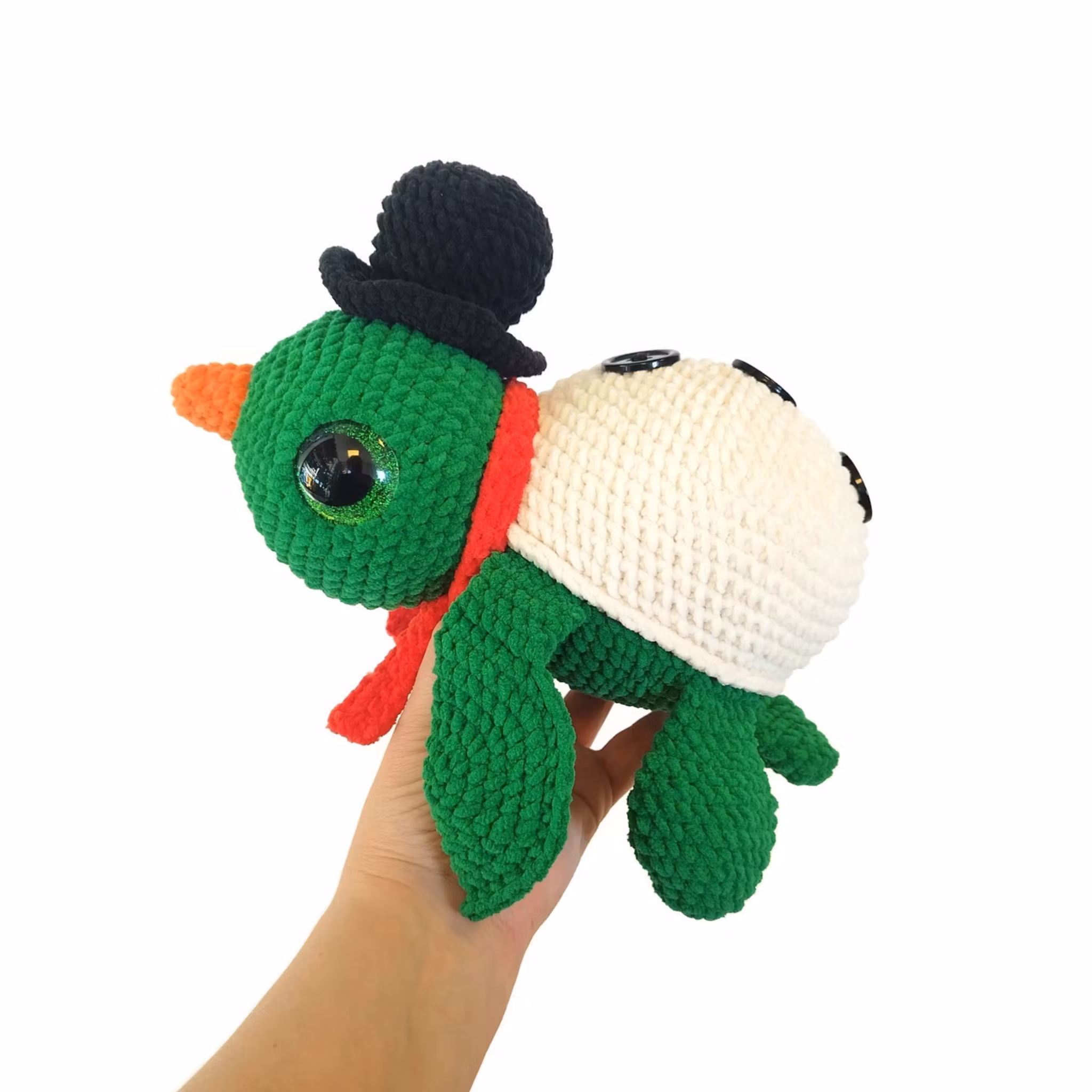 VIRKMÖNSTER Turtellini Julsköldpadda • 6 i 1 • amigurumi virkbeskrivning • crochetbykim • PDF