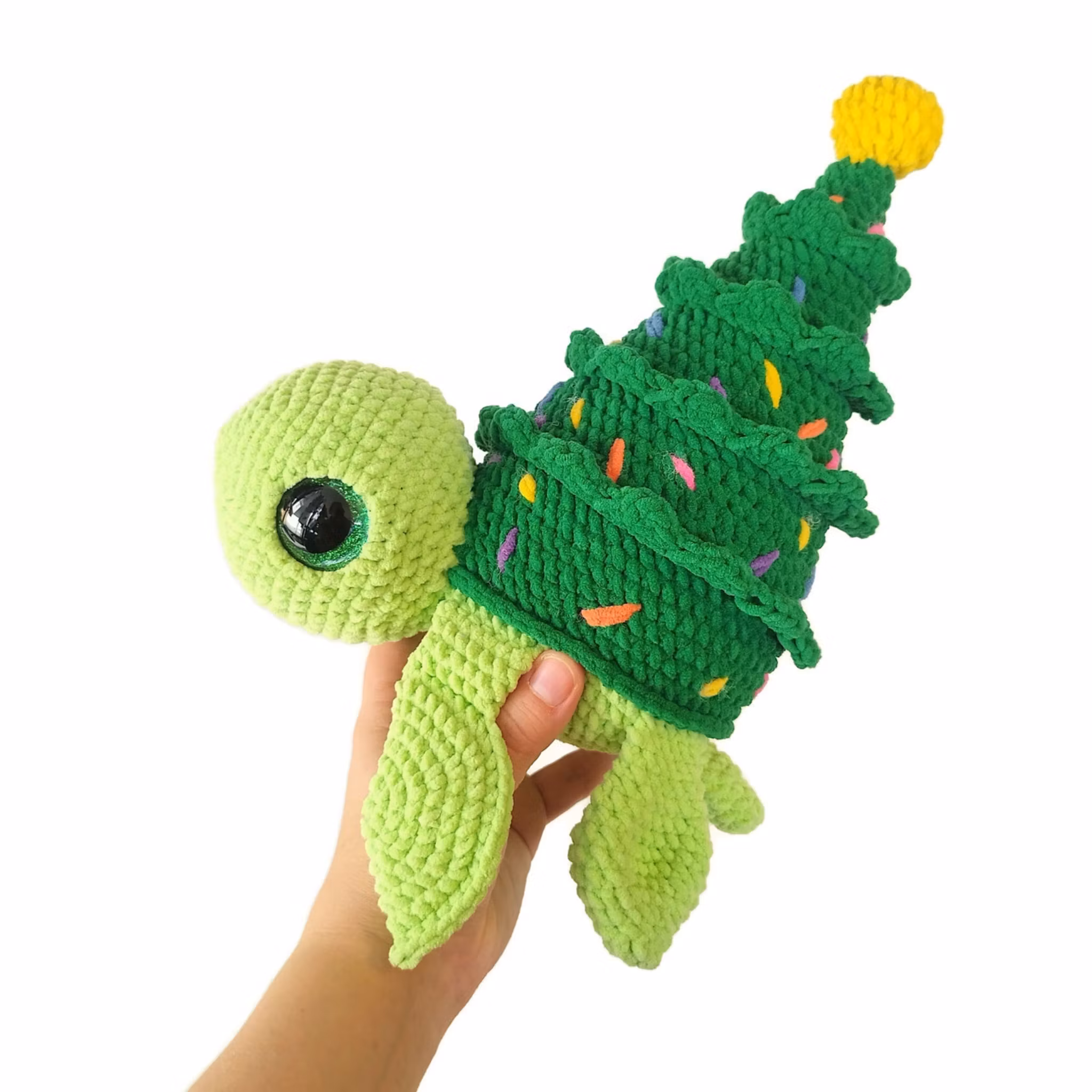 VIRKMÖNSTER Turtellini Julsköldpadda • 6 i 1 • amigurumi virkbeskrivning • crochetbykim • PDF