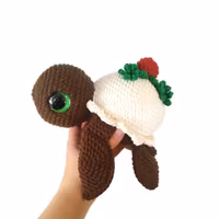 VIRKMÖNSTER Turtellini Julsköldpadda • 6 i 1 • amigurumi virkbeskrivning • crochetbykim • PDF