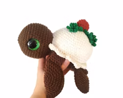VIRKMÖNSTER Turtellini Julsköldpadda • 6 i 1 • amigurumi virkbeskrivning • crochetbykim • PDF