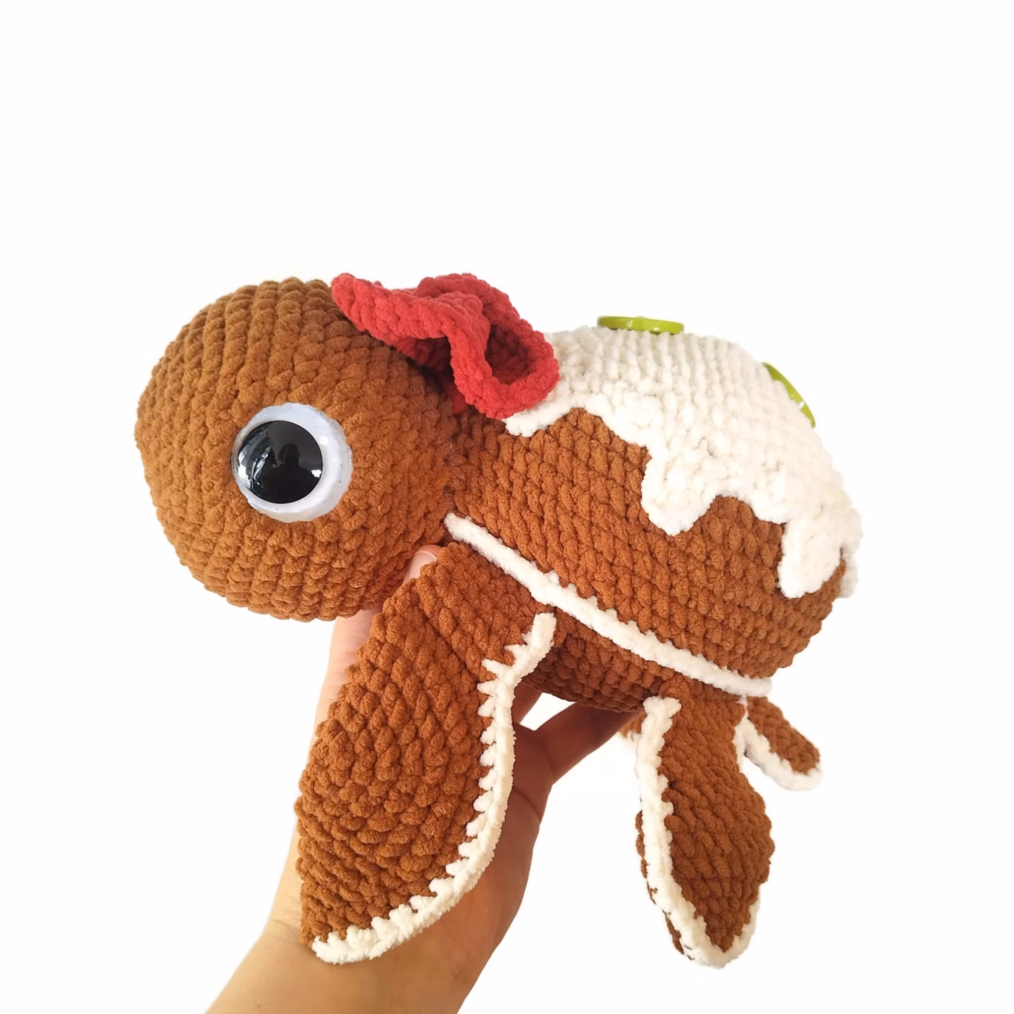 VIRKMÖNSTER Turtellini Julsköldpadda • 6 i 1 • amigurumi virkbeskrivning • crochetbykim • PDF