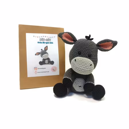 DIY kit Åsna ANCO • Virk-set gosedjur • Skapa din egen Åsna • Crochetbykim