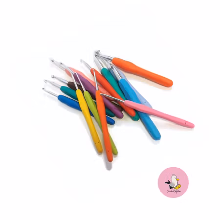 Ergonimisk virknål med gummihandtag 2mm till 10 mm