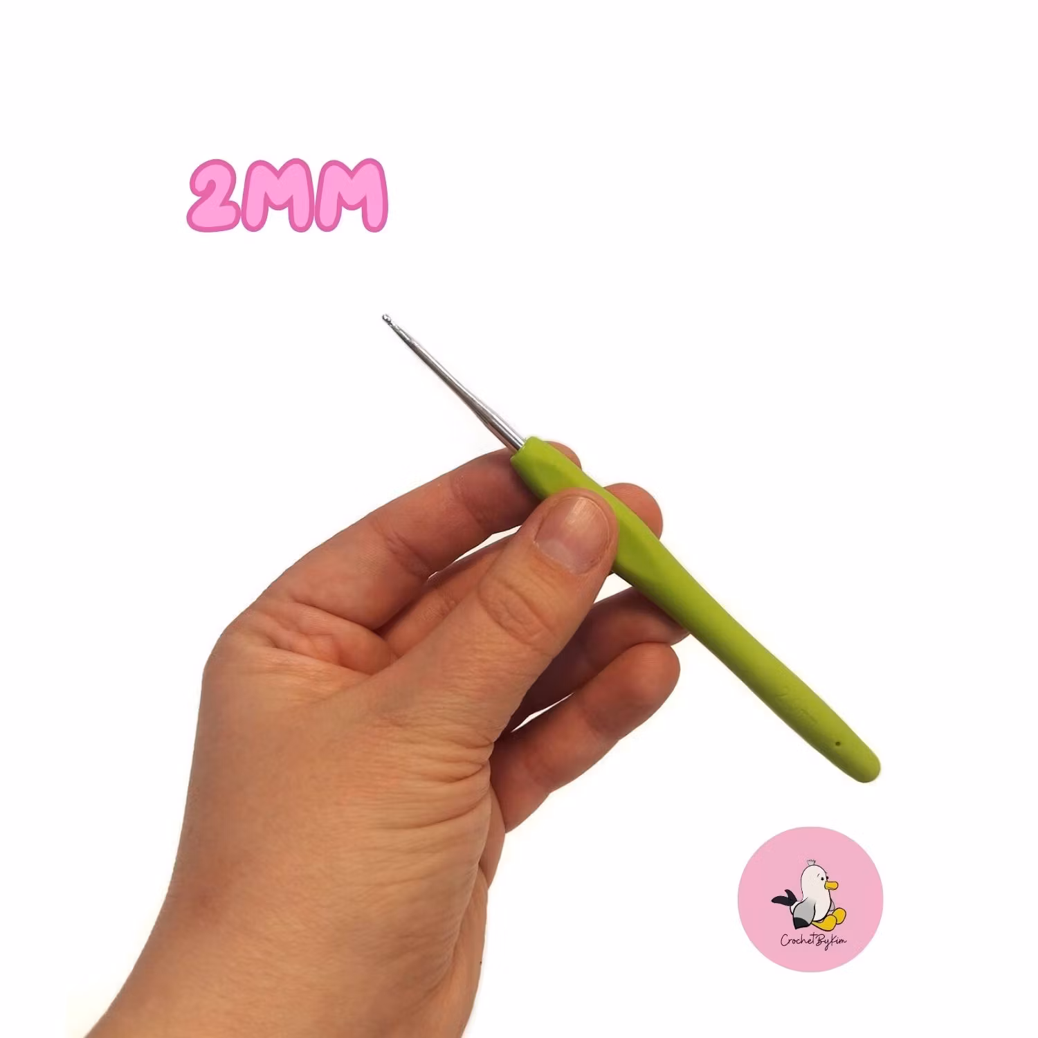 Ergonimisk virknål med gummihandtag 2mm till 10 mm