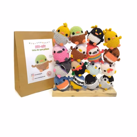DIY Kit LULU Fågel• Virkset gosedjur • Skapa din egen fågel • Crochetbykim