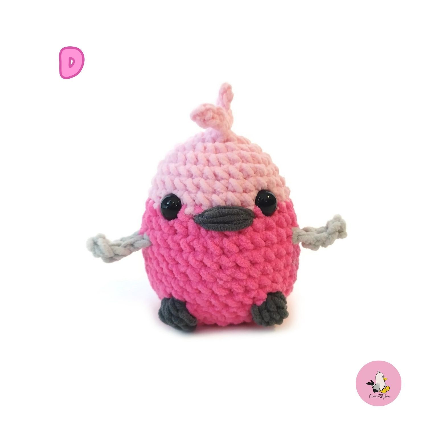 DIY Kit LULU Fågel• Virkset gosedjur • Skapa din egen fågel • Crochetbykim