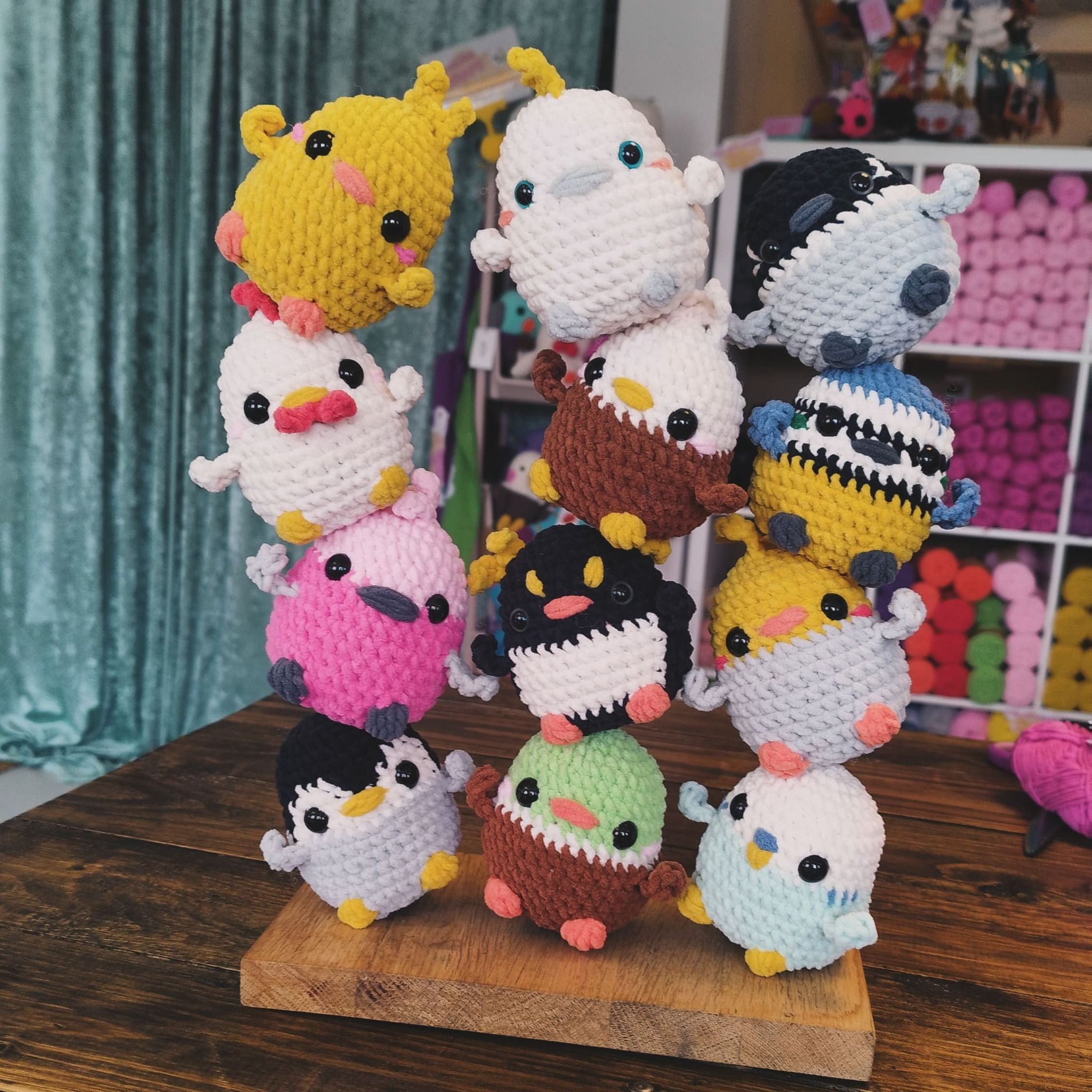 DIY Kit LULU Fågel• Virkset gosedjur • Skapa din egen fågel • Crochetbykim