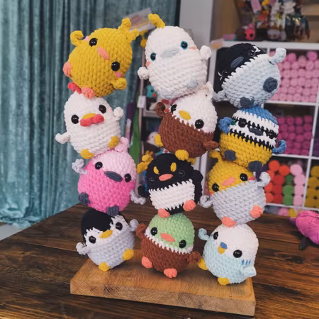 DIY Kit LULU Fågel• Virkset gosedjur • Skapa din egen fågel • Crochetbykim