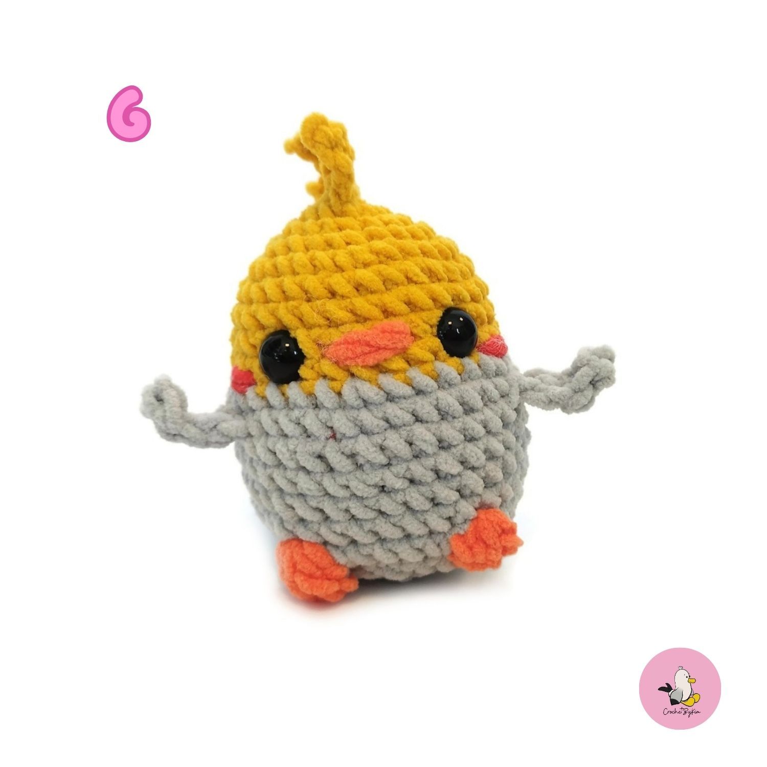 DIY Kit LULU Fågel• Virkset gosedjur • Skapa din egen fågel • Crochetbykim