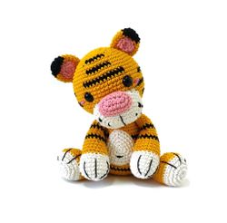 VIRKMÖNSTER TIGER Curry • Safari • amigurumi virkbeskrivning • crochetbykim • PDF