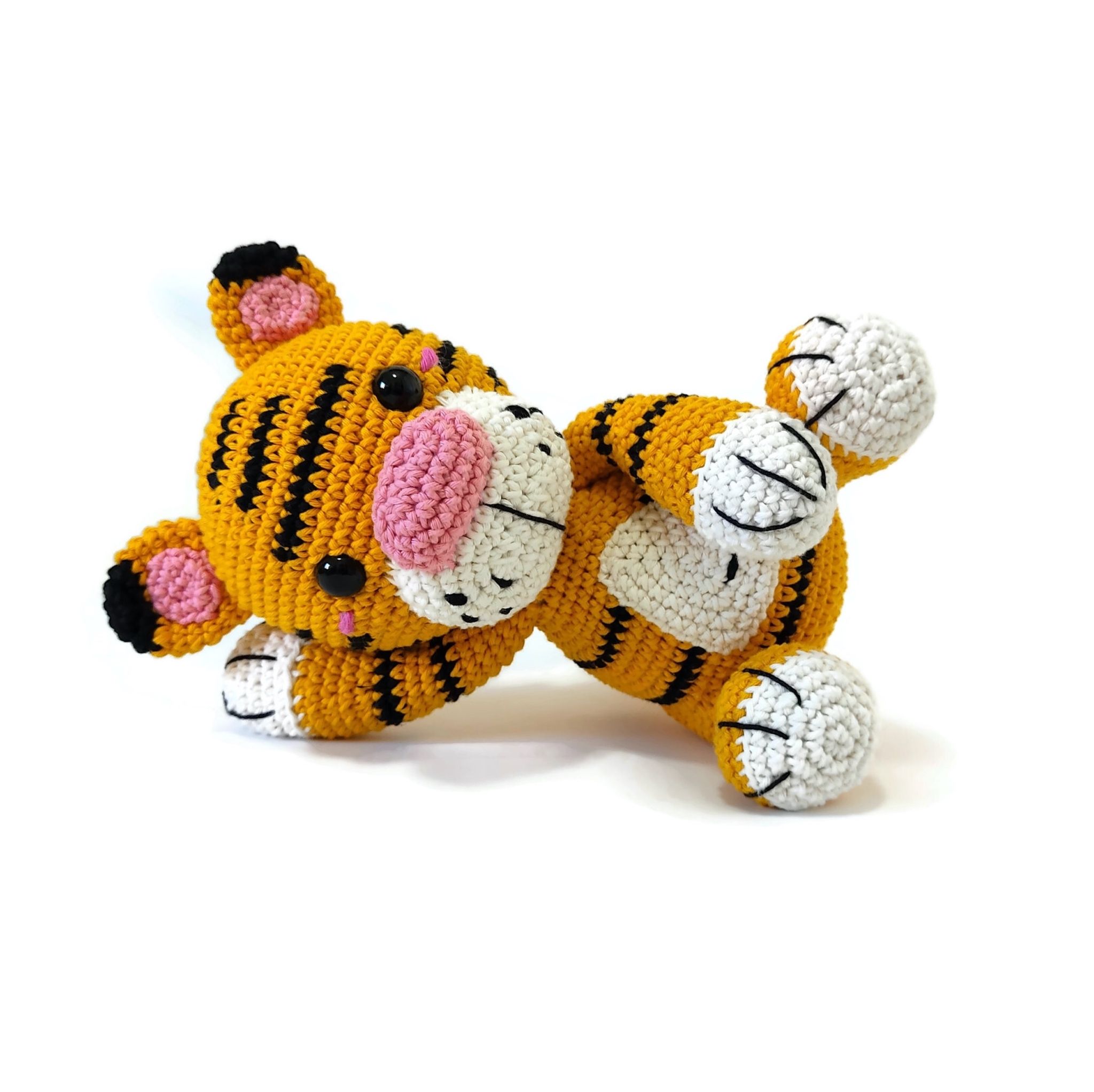 VIRKMÖNSTER TIGER Curry • Safari • amigurumi virkbeskrivning • crochetbykim • PDF