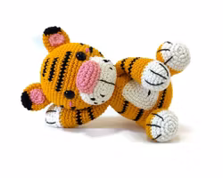 VIRKMÖNSTER TIGER Curry • Safari • amigurumi virkbeskrivning • crochetbykim • PDF