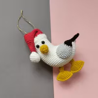 VIRKMÖNSTER • Julgranskula • Fiskmåsen Scarps • Santa Scraps • CrochetByKim