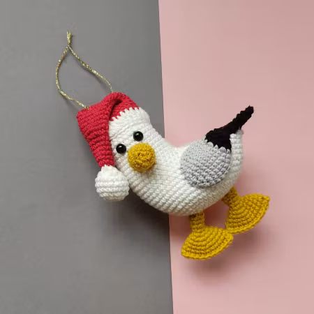 VIRKMÖNSTER • Julgranskula • Fiskmåsen Scarps • Santa Scraps • CrochetByKim