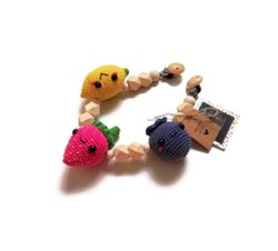 VIRKMÖNSTER Vagnmobil Frukt Citron Jordgubbe Blåbär • Barnvagnsmobil • amigurumi virkbeskrivning • crochetbykim • PDF