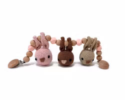 VIRKMÖNSTER Vagnmobil Kanin • Barnvagnsmobil • amigurumi virkbeskrivning • crochetbykim • PDF