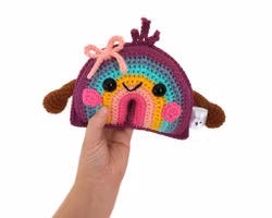 VIRKMÖNSTER Regnbågen Bowii • rainbow • amigurumi virkbeskrivning • crochetbykim • PDF