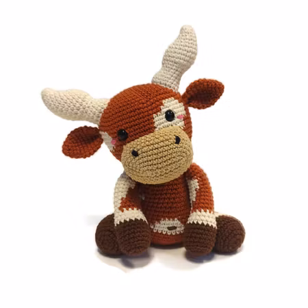DIY kit Rosalita • Texas Longhorn • Virkset gosedjur • DIY-kit • Crochetbykim