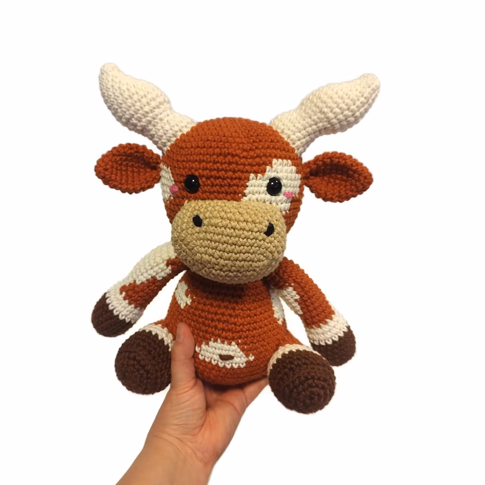 DIY kit Rosalita • Texas Longhorn • Virkset gosedjur • DIY-kit • Crochetbykim