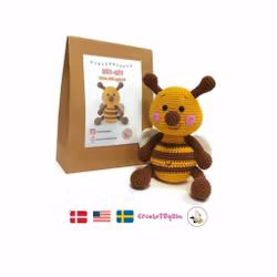 DIY kit Bi Beerit • Humla • Virkset gosedjur • DIY-kit • Crochetbykim
