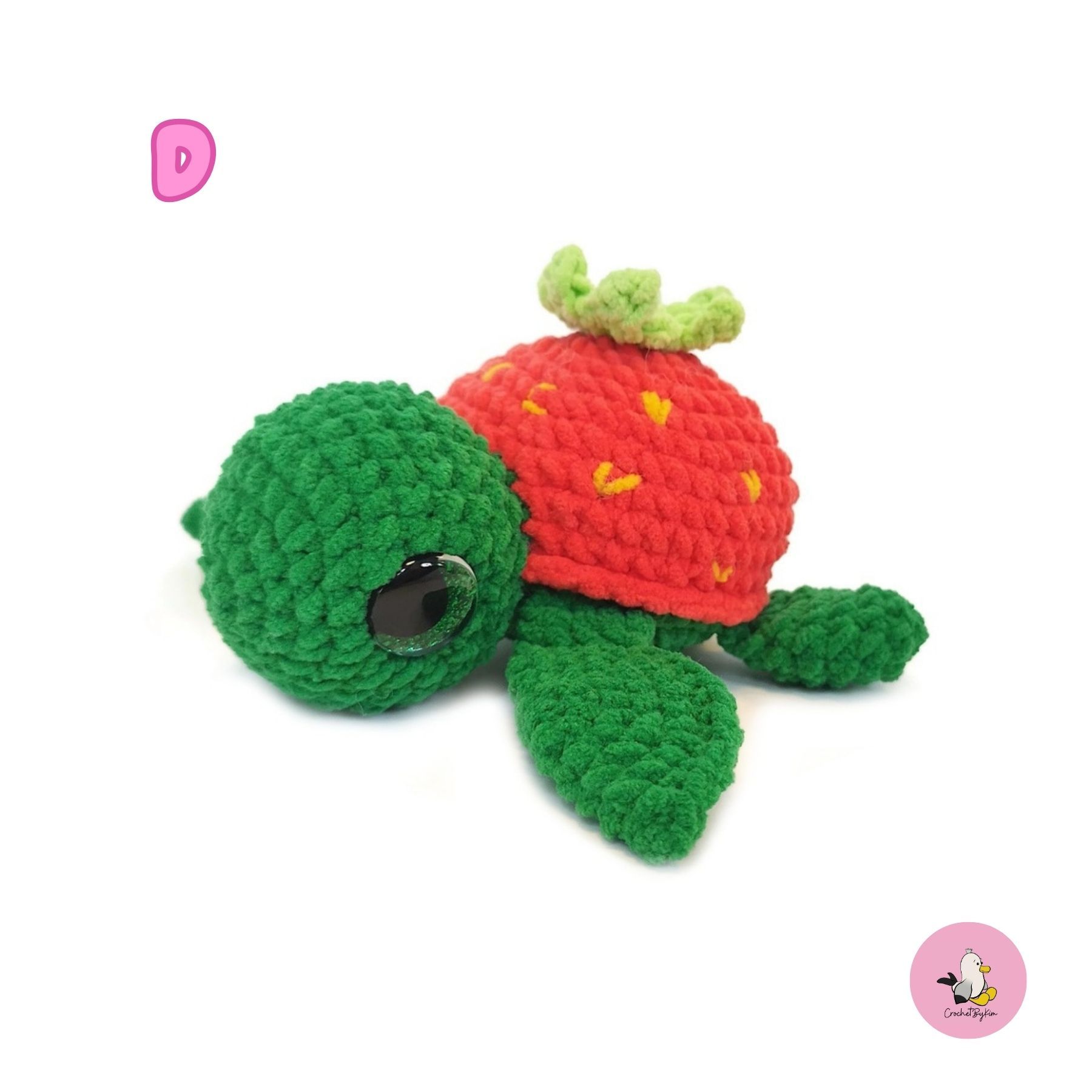 DIY kit Virka din egen sköldpadda • Turtellini Junior • Virkset • Crochetbykim