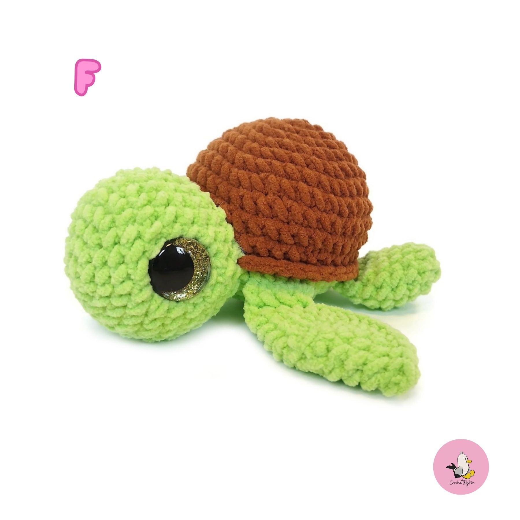 DIY kit Virka din egen sköldpadda • Turtellini Junior • Virkset • Crochetbykim
