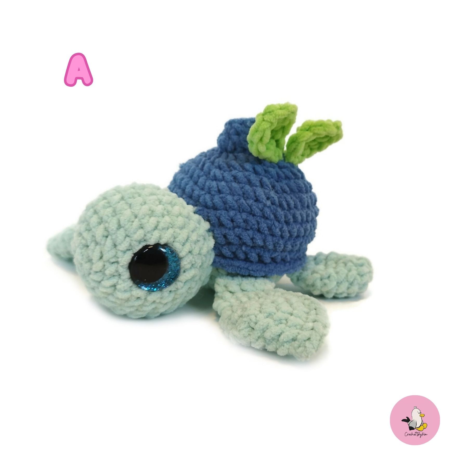 DIY kit Virka din egen sköldpadda • Turtellini Junior • Virkset • Crochetbykim