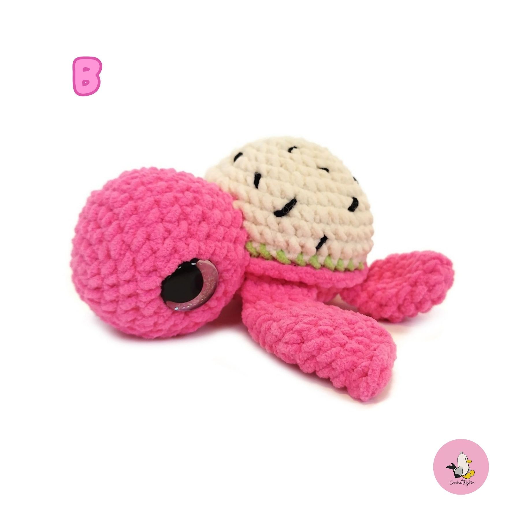 DIY kit Virka din egen sköldpadda • Turtellini Junior • Virkset • Crochetbykim