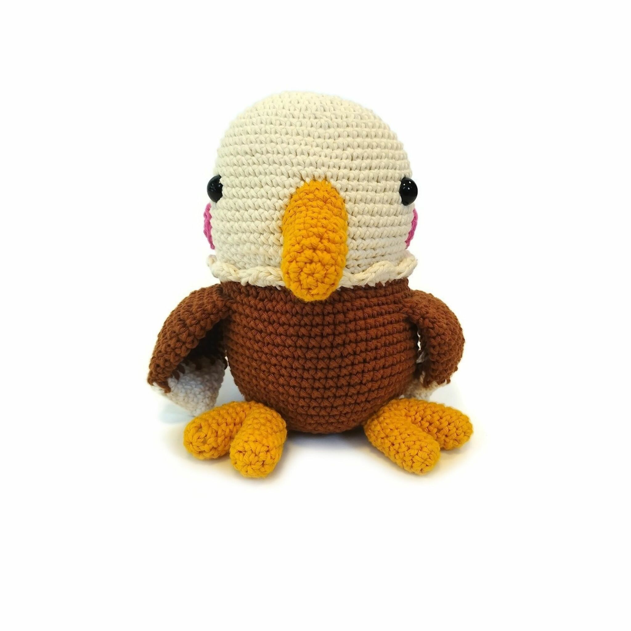 VIRKMÖNSTER Örnen Rocky • Fågel Eagle • amigurumi virkbeskrivning • crochetbykim • PDF