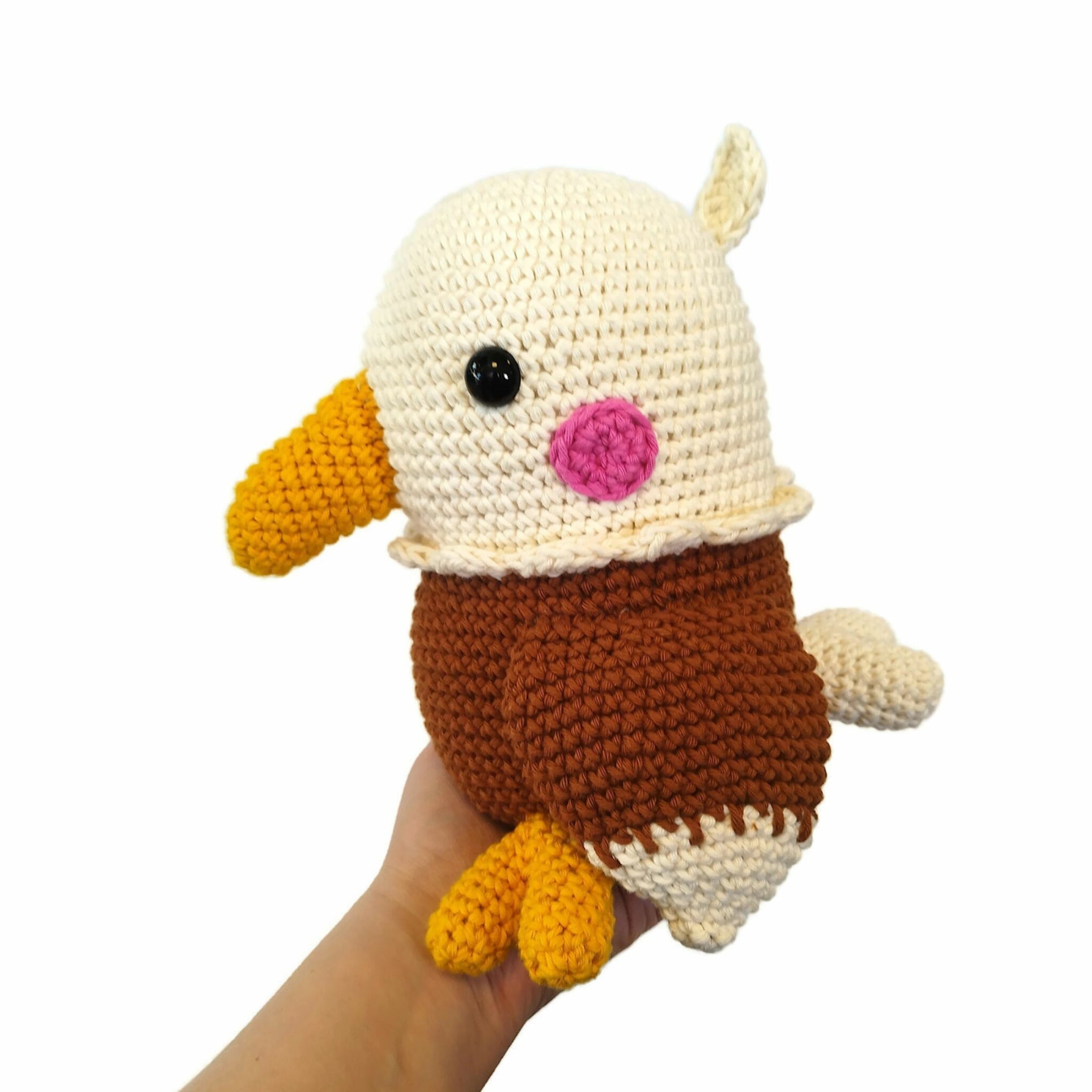 VIRKMÖNSTER Örnen Rocky • Fågel Eagle • amigurumi virkbeskrivning • crochetbykim • PDF