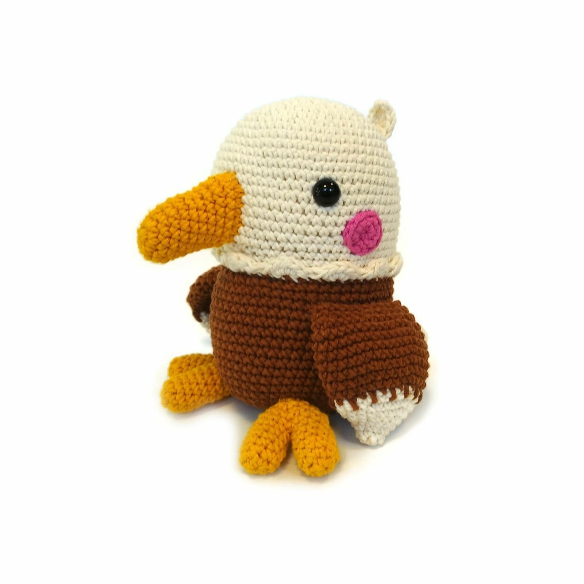 VIRKMÖNSTER Örnen Rocky • Fågel Eagle • amigurumi virkbeskrivning • crochetbykim • PDF