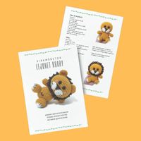VIRKMÖNSTER LEJON Roary • Safari • amigurumi virkbeskrivning • crochetbykim • PDF