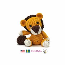 VIRKMÖNSTER LEJON Limbani • Safari • amigurumi virkbeskrivning • crochetbykim • PDF