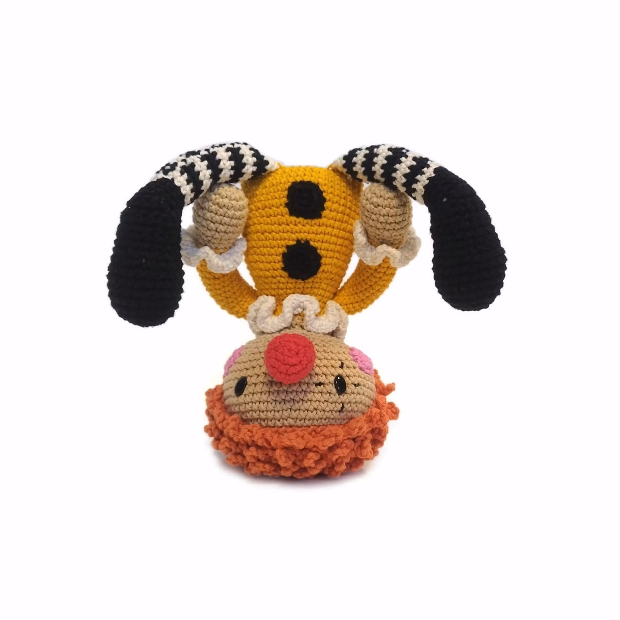 VIRKMÖNSTER Clownen Shawn • Docka Clown Circus • amigurumi virkbeskrivning • crochetbykim • PDF