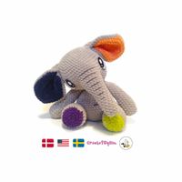 VIRKMÖNSTER Elefant Pixie • Safari • amigurumi virkbeskrivning • crochetbykim • PDF