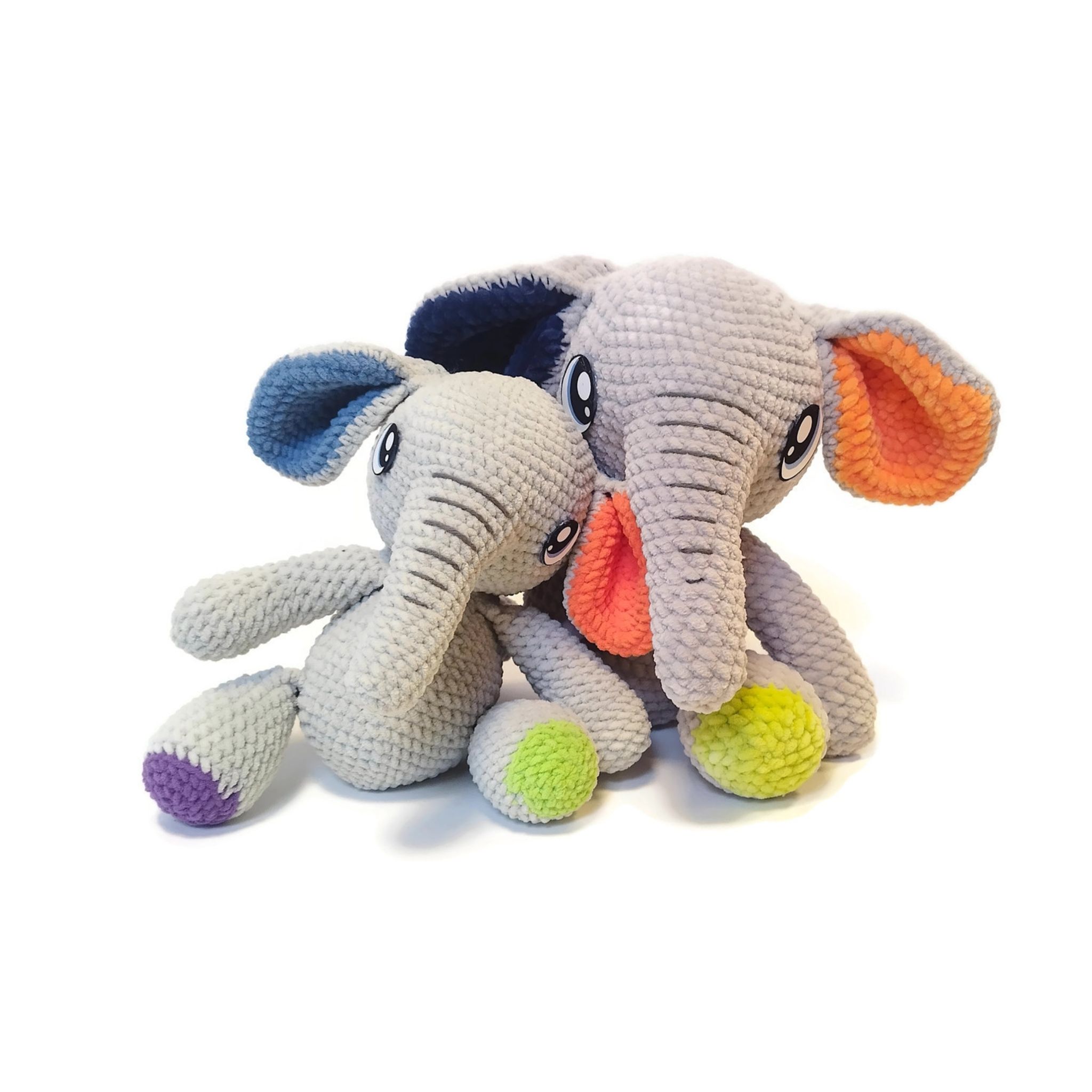 VIRKMÖNSTER Elefant Pixie • Safari • amigurumi virkbeskrivning • crochetbykim • PDF