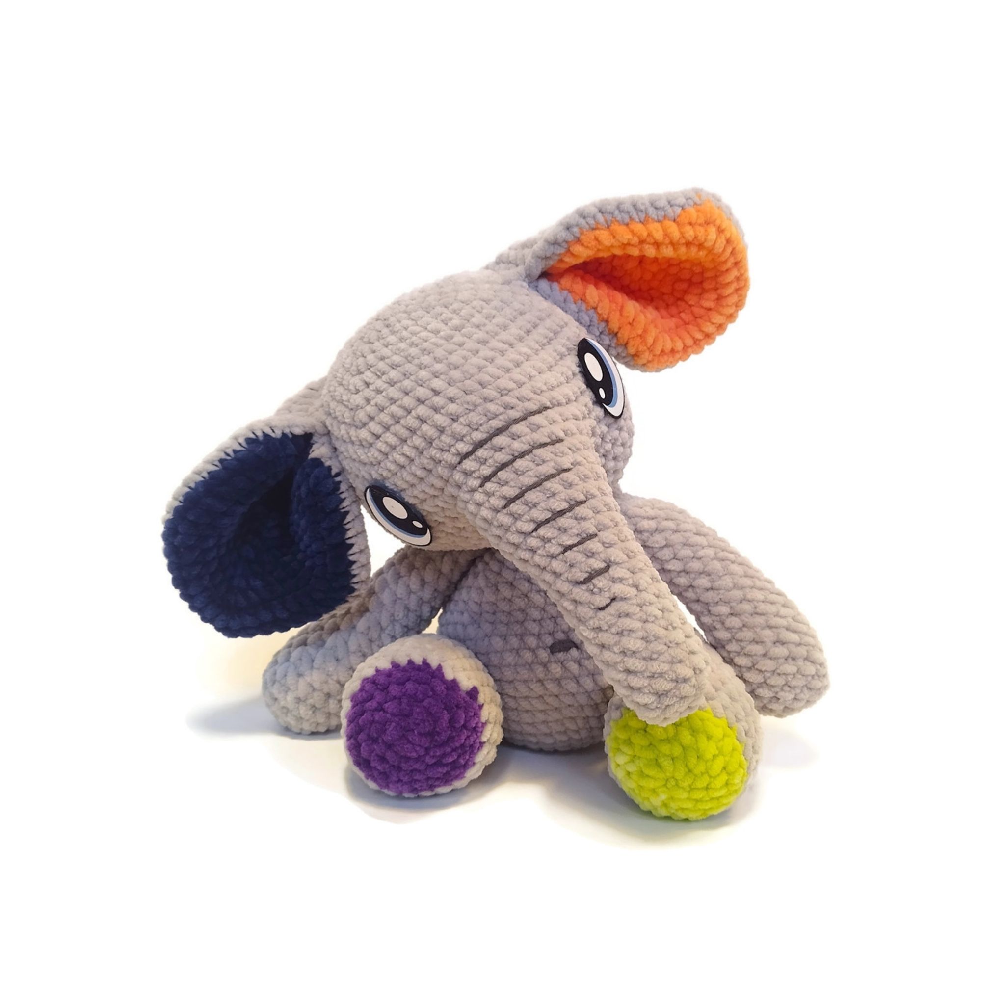 DIY kit Elefant PIXIE XL • Safari • Virkset gosedjur • Do it yourself kit • Crochetbykim