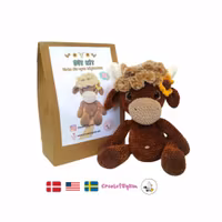 DIY kit Höglandsko EVELYN XL • Safari • Virkset gosedjur • Do it yourself kit • Crochetbykim