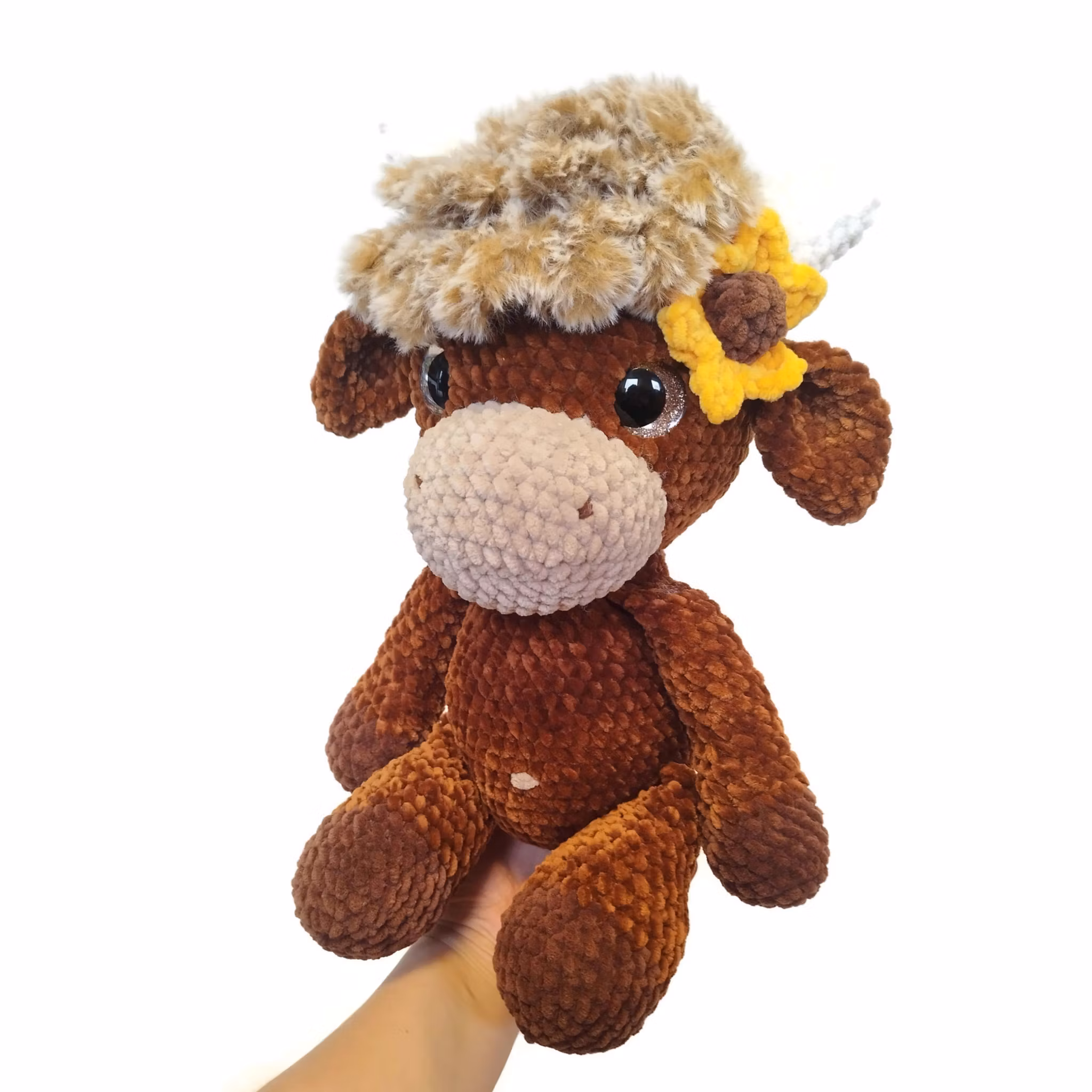 DIY kit Höglandsko EVELYN XL • Safari • Virkset gosedjur • Do it yourself kit • Crochetbykim