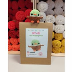 DIY Kit LULU Gräsand• Virkset gosedjur • Skapa din egen fågel • Crochetbykim