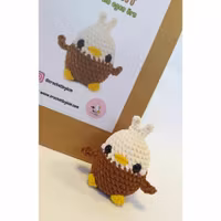 DIY Kit LULU Örn• Virkset gosedjur • Skapa din egen fågel • Crochetbykim