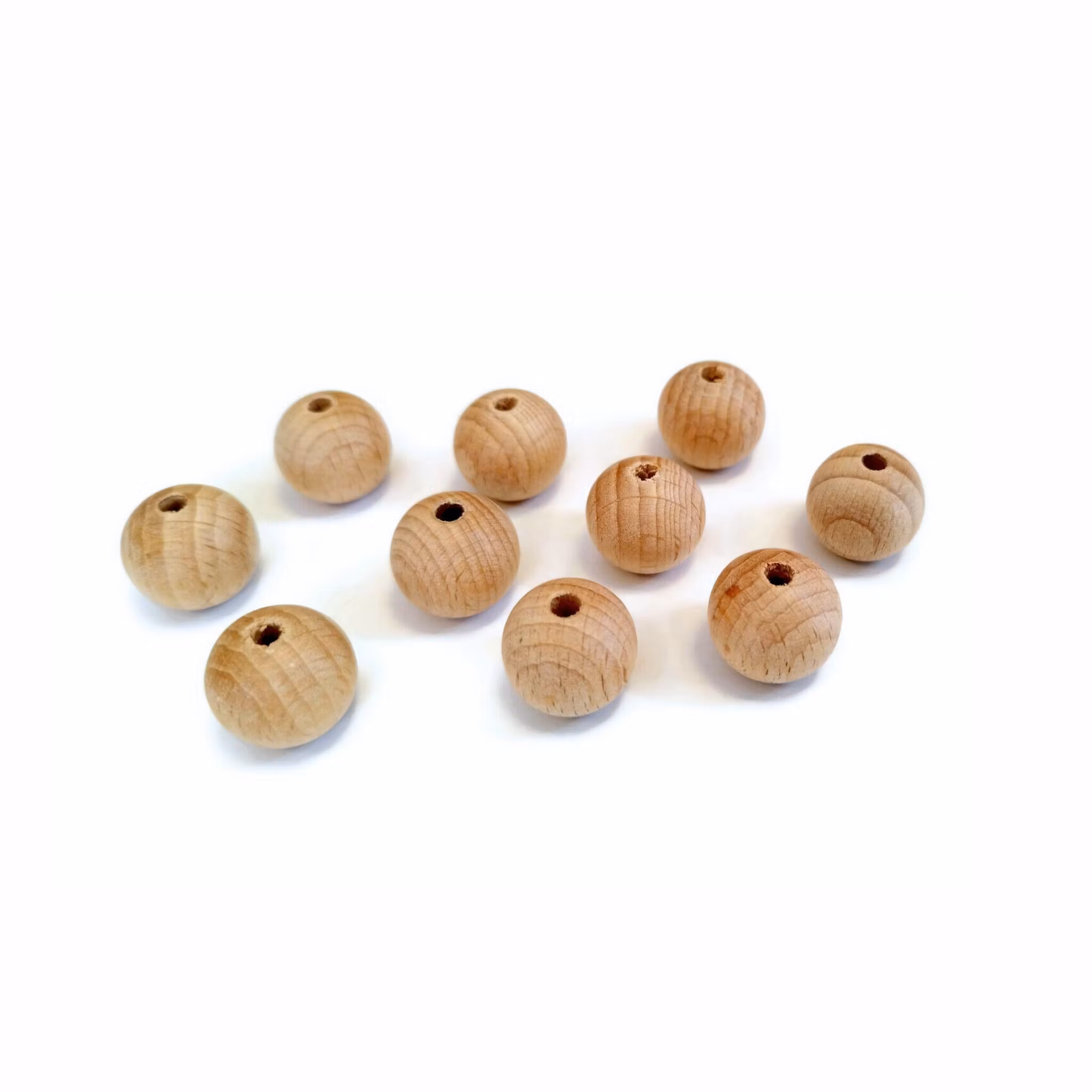 20 mm Träpärlor 10 pack • Premium pärlor • Barnvagnsmobil • Vagnhänge