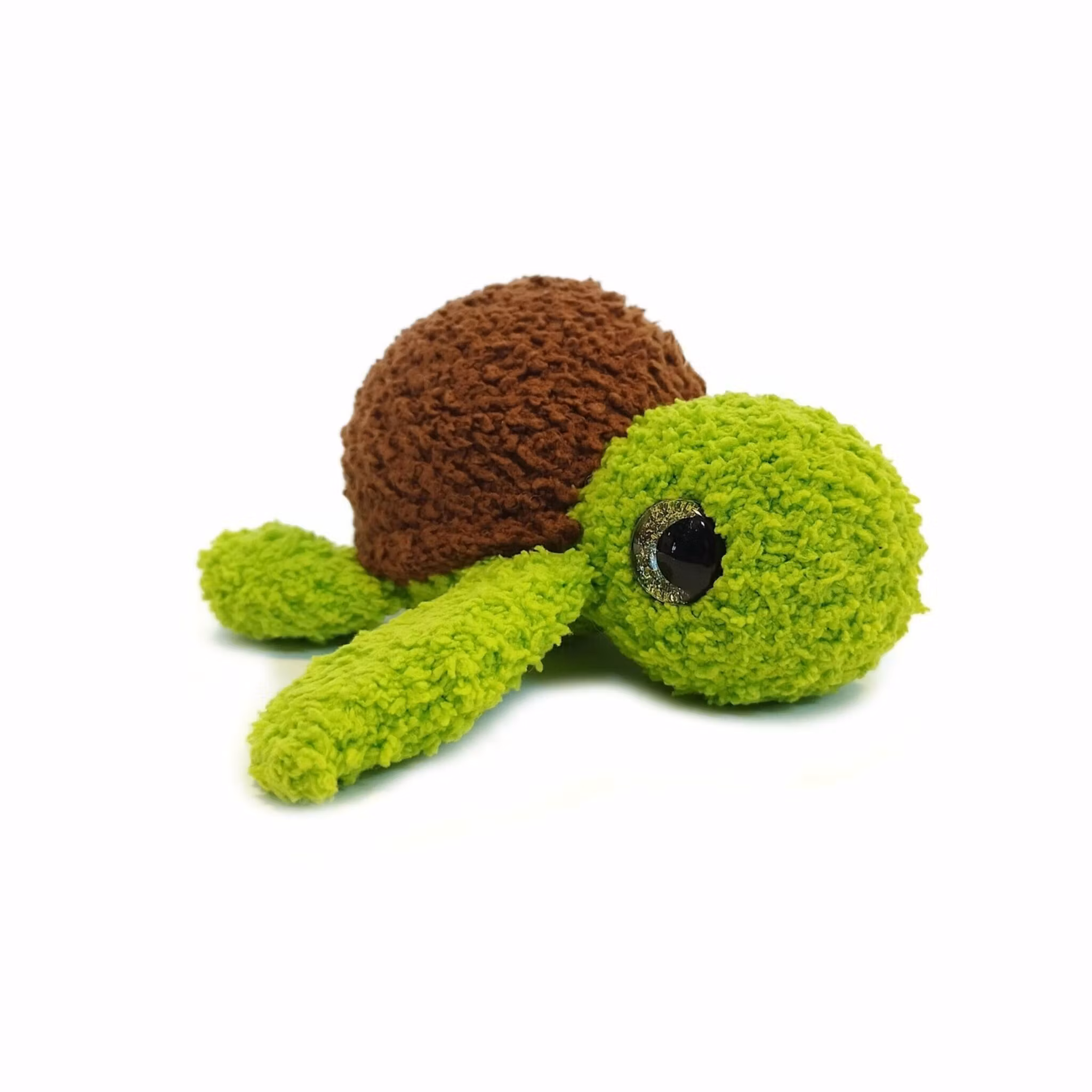 DIY kit Virka din egen Furry sköldpadda • Turtellini Junior • Virkset • Crochetbykim