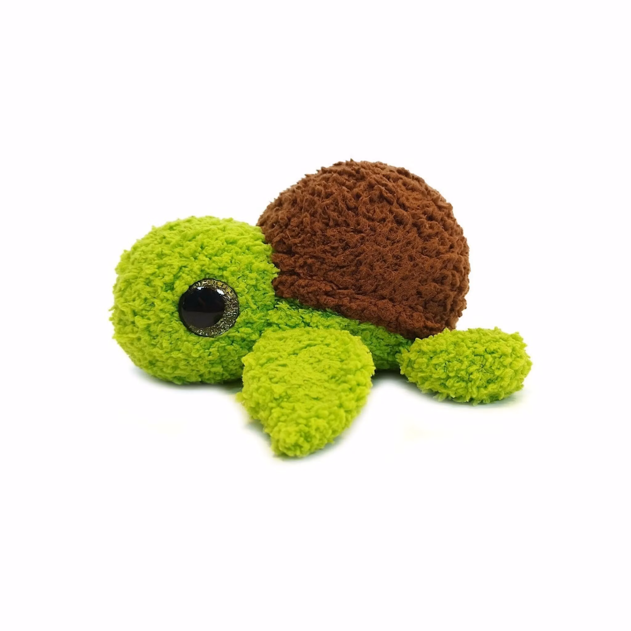 DIY kit Virka din egen Furry sköldpadda • Turtellini Junior • Virkset • Crochetbykim