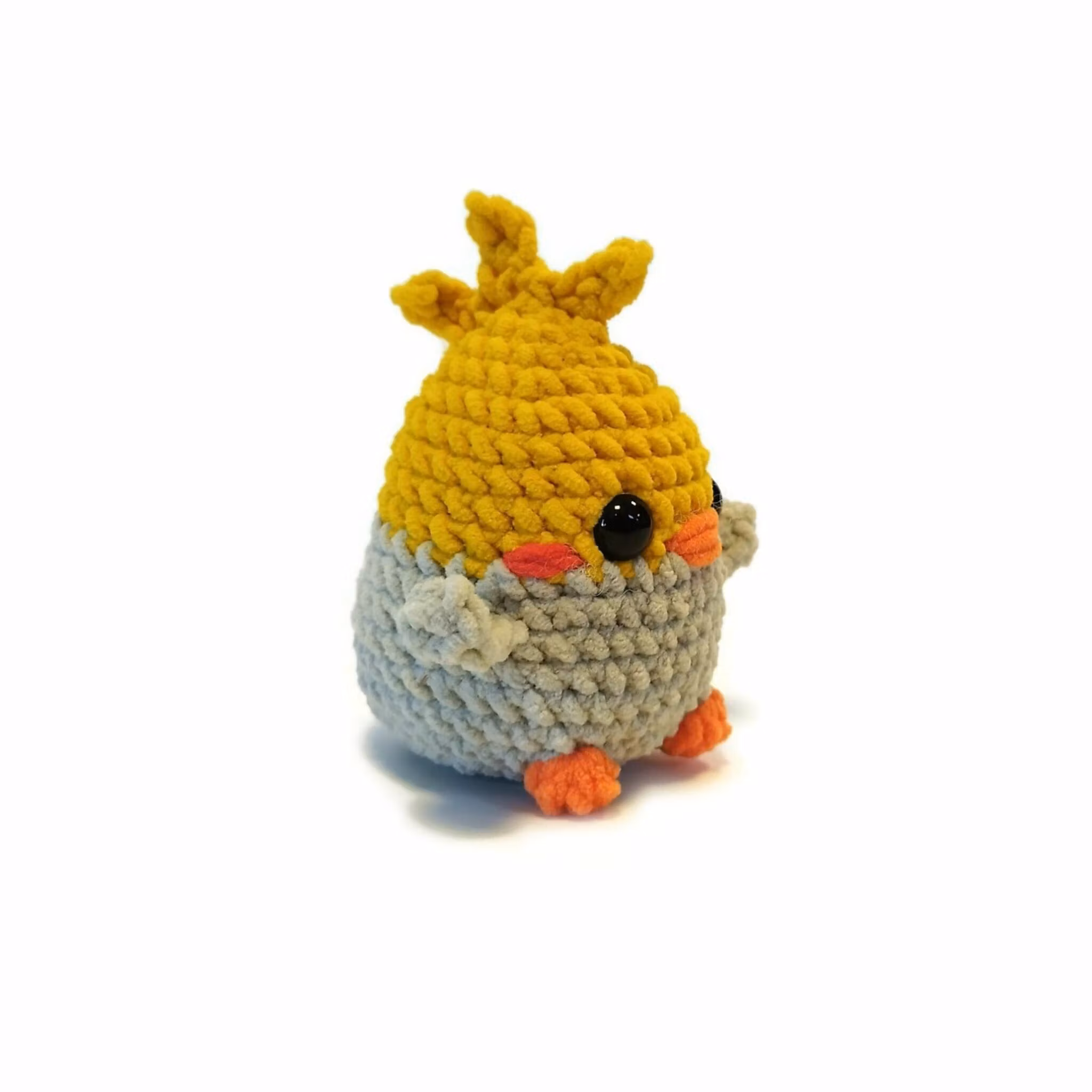 DIY Kit LULU Nymfkakadua• Virkset gosedjur • Skapa din egen fågel • Crochetbykim