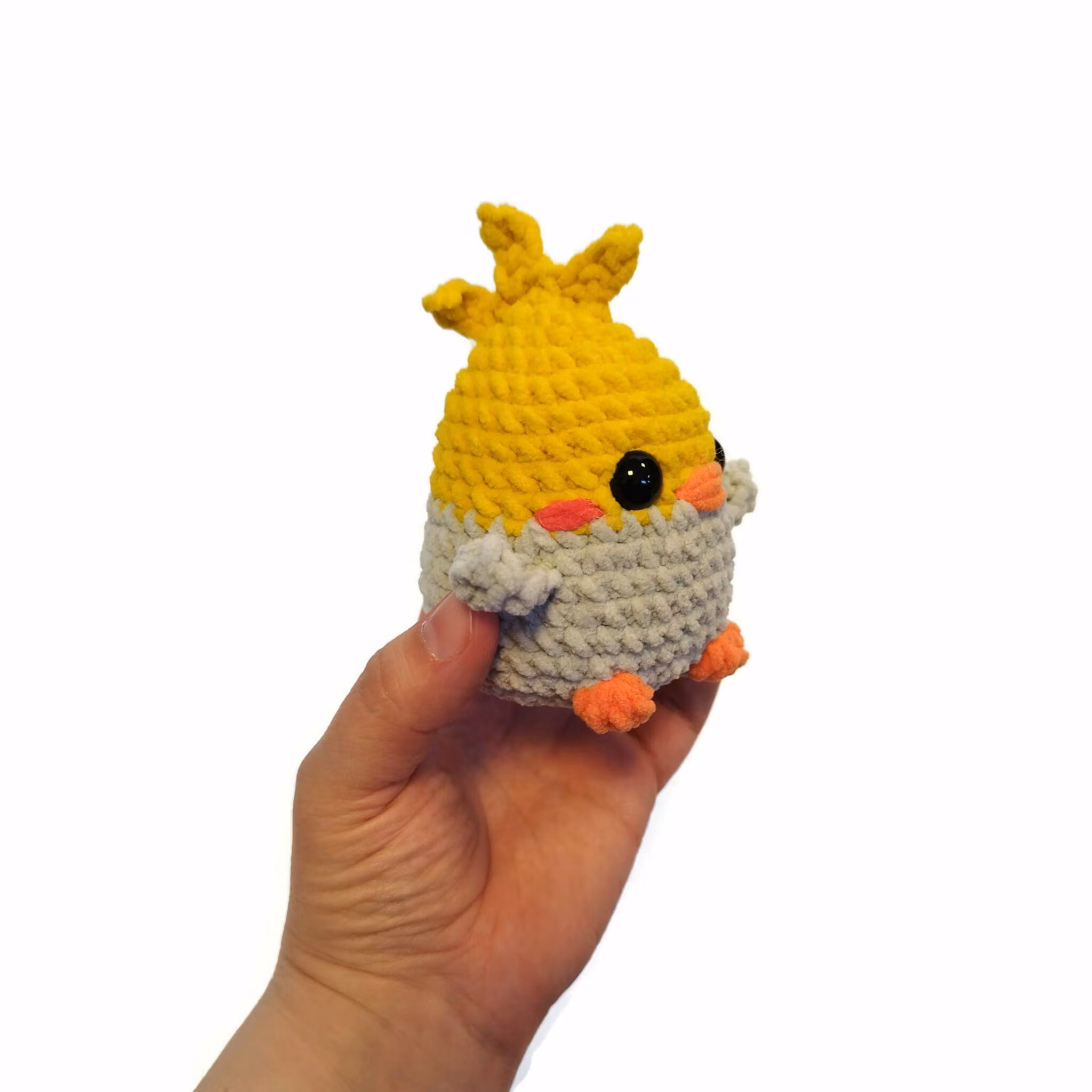 DIY Kit LULU Nymfkakadua• Virkset gosedjur • Skapa din egen fågel • Crochetbykim