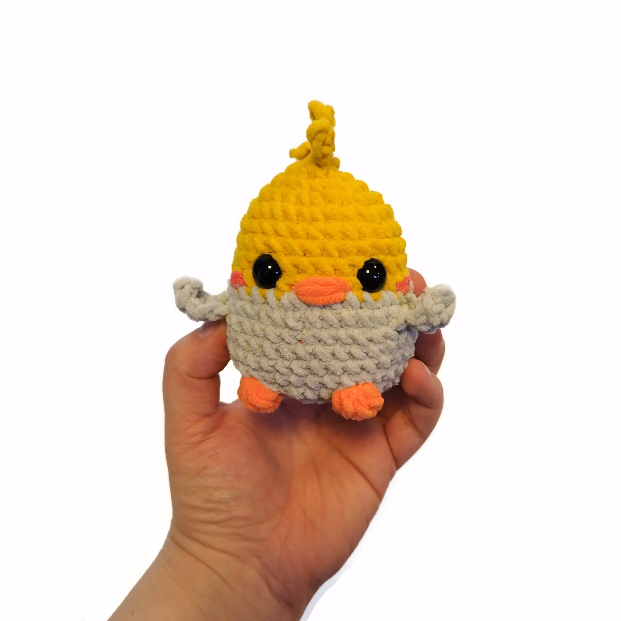 DIY Kit LULU Nymfkakadua• Virkset gosedjur • Skapa din egen fågel • Crochetbykim